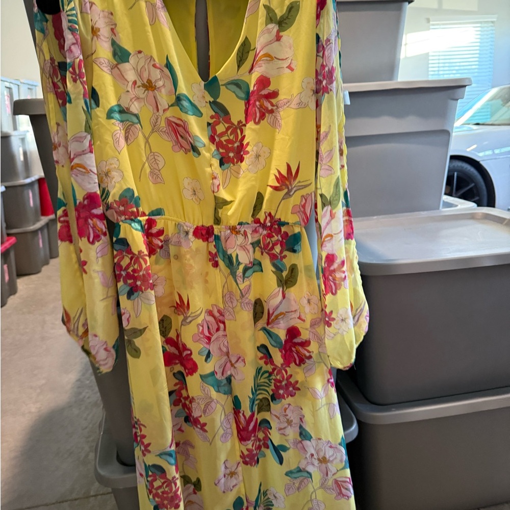Floral Yellow Jumpsuit